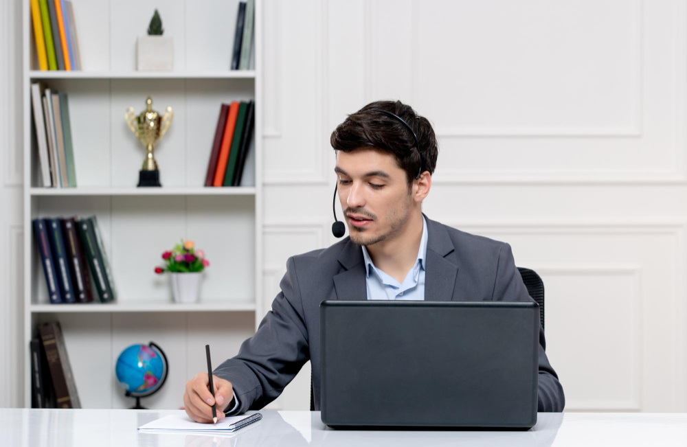 Fractional accountant working at a client office in Mumbai | Virtual accountant reviewing monthly MIS on a video call